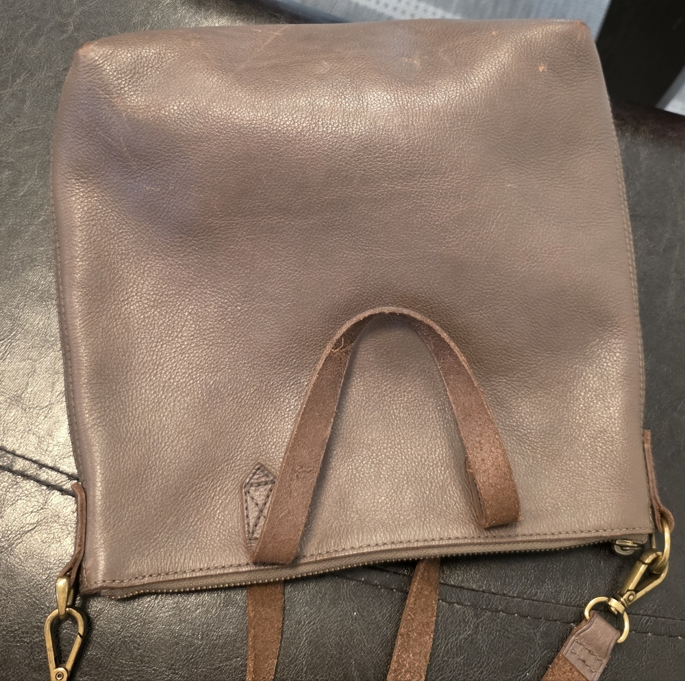 Madewell The Zip Top Leather Crossbody Bag in Brown - Picture 3 of 8